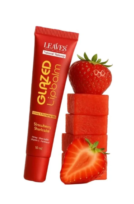 LEAVES GLAZED LIP BALM STRAWBERRY SHORTCAKE