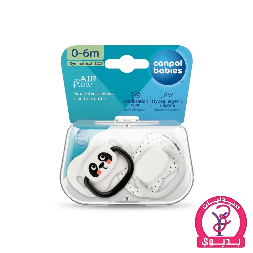 CANPOL 0-6M SILICONE SOOTHER SYMMETRICAL