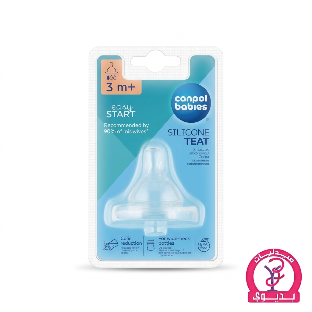 CANPOL SILICONE TEAT +3M