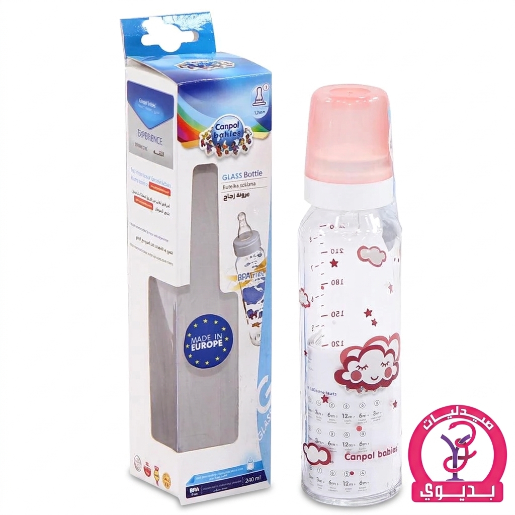 CANPOL ببرونة زجاج 240مل