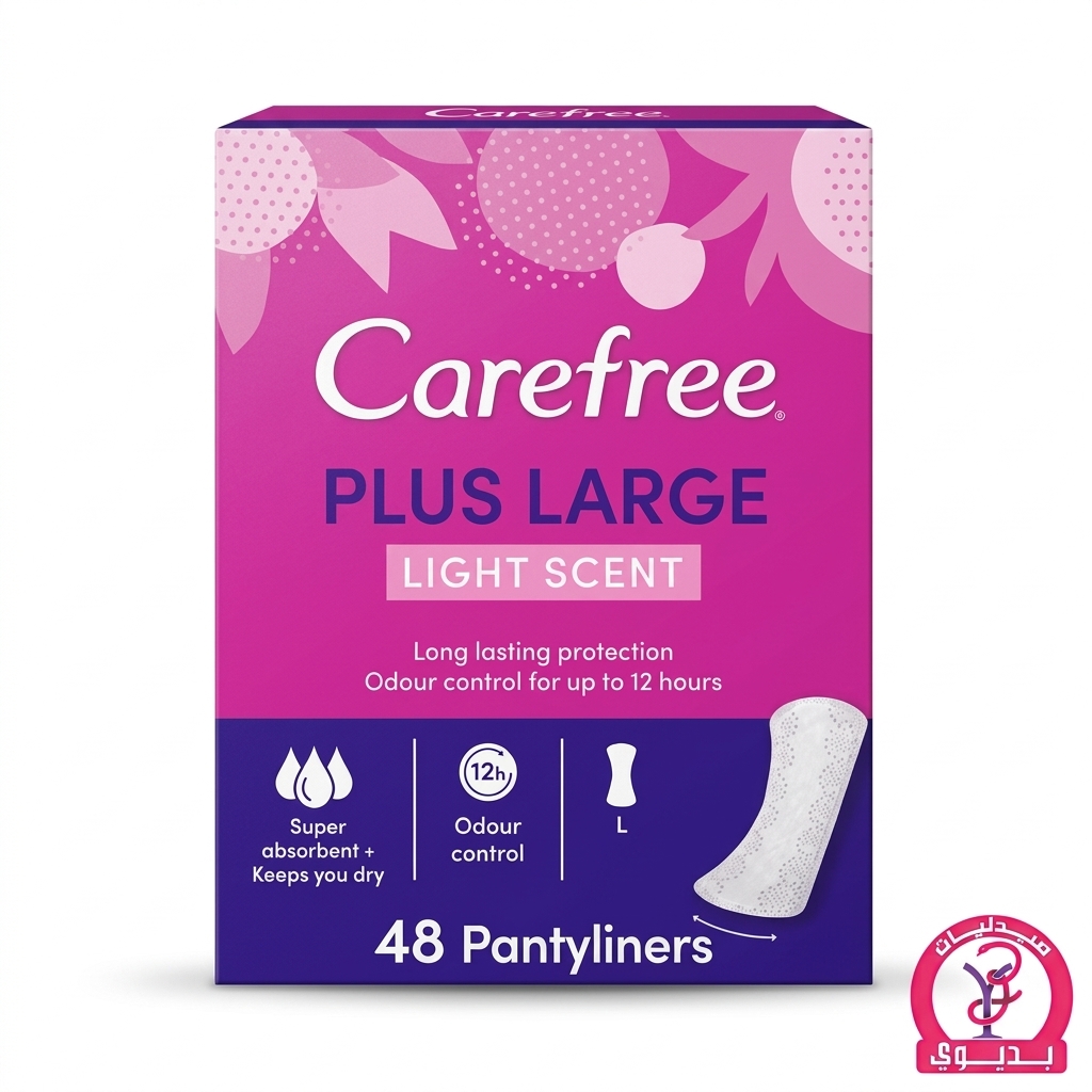 CAREFREE PLUS LARGE LIGHT SCENT 48 PCS