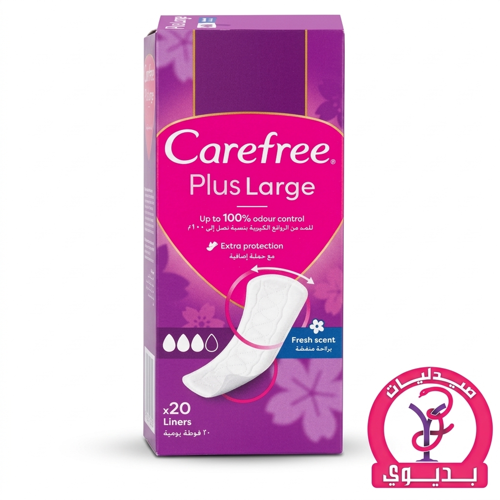 CAREFREE PLUS LARGE LIGHT SCENT 20PAD