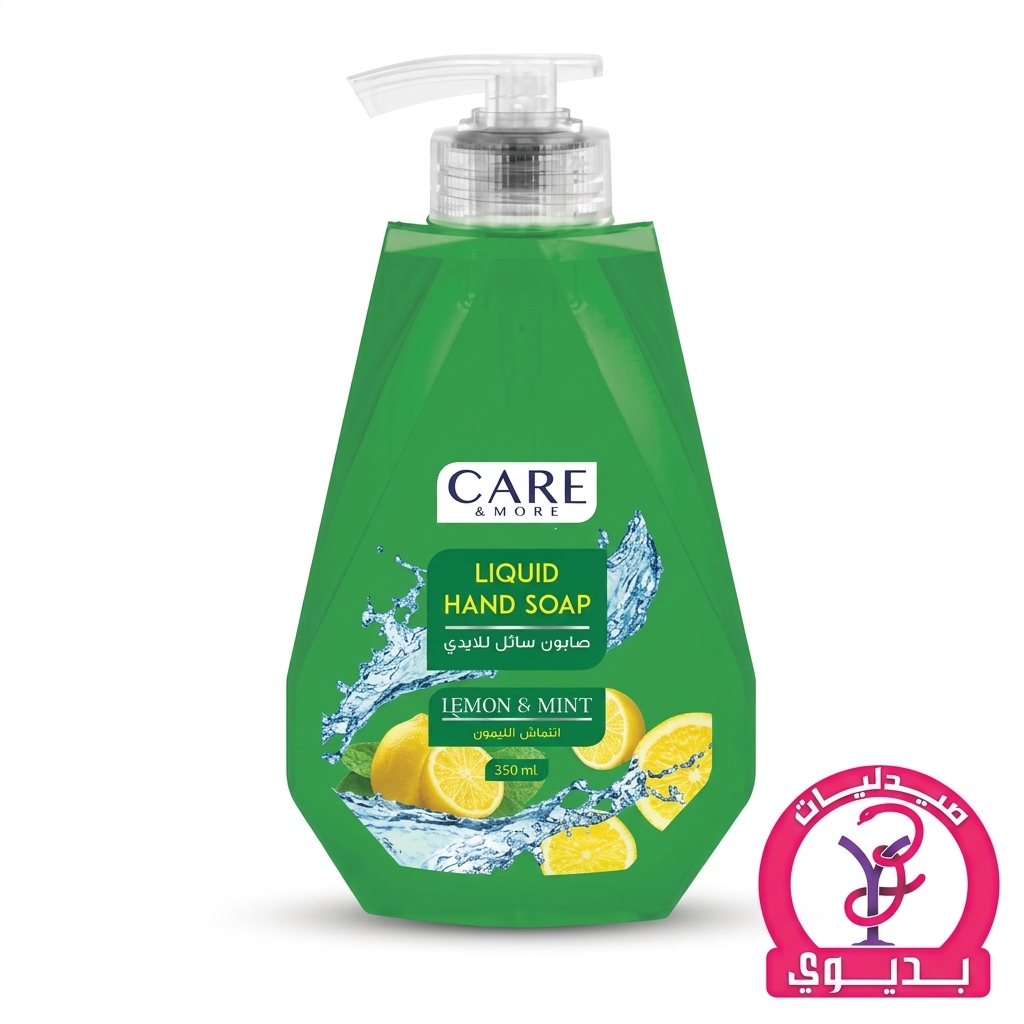 CARE & MORE LIQUID HAND SOAP LEMON MINT 350L