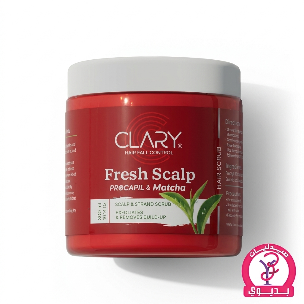 CLARY FRESH SCALP PROCAPIL & MATCHA SCRUB 300ML