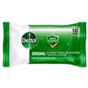 DETTOL GREEN 10 WIPES NEW