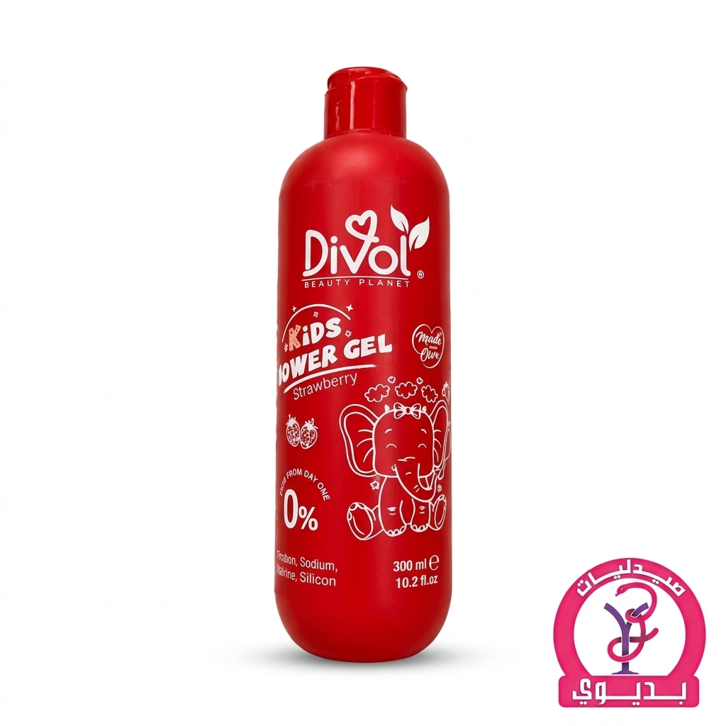 DIVOL KIDS SHOWER GEL STRAWBERRY 300ML