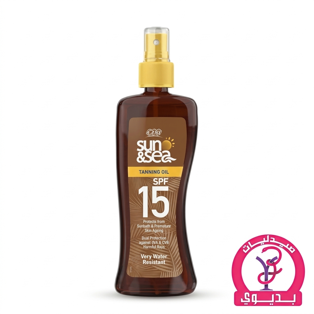 EVA SUN & SEA SHIMMER TANNING OIL SPF 15
