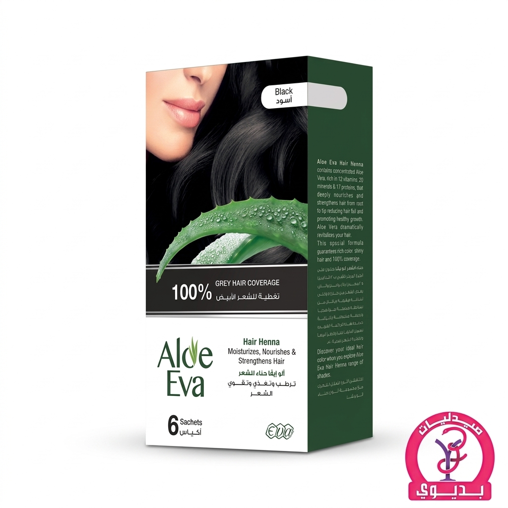 ALOE EVA HAIR HENNA BLACK 1 SACHET