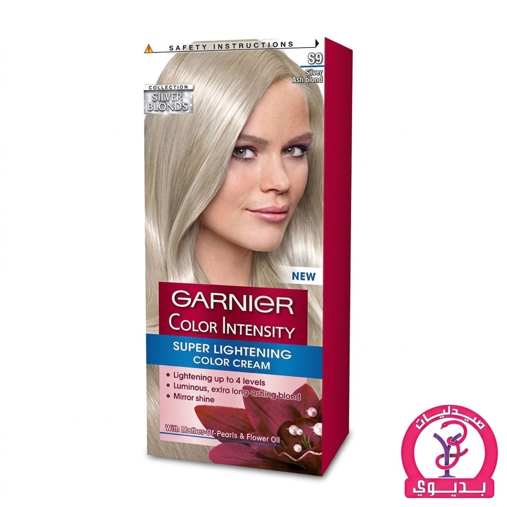 garnier color intensity s9 أشقر رمادي فضي