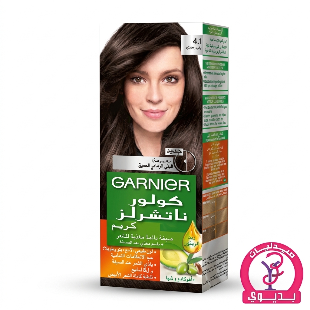 GARNIER COLOR NATURAL 4.1 بنى رمادى