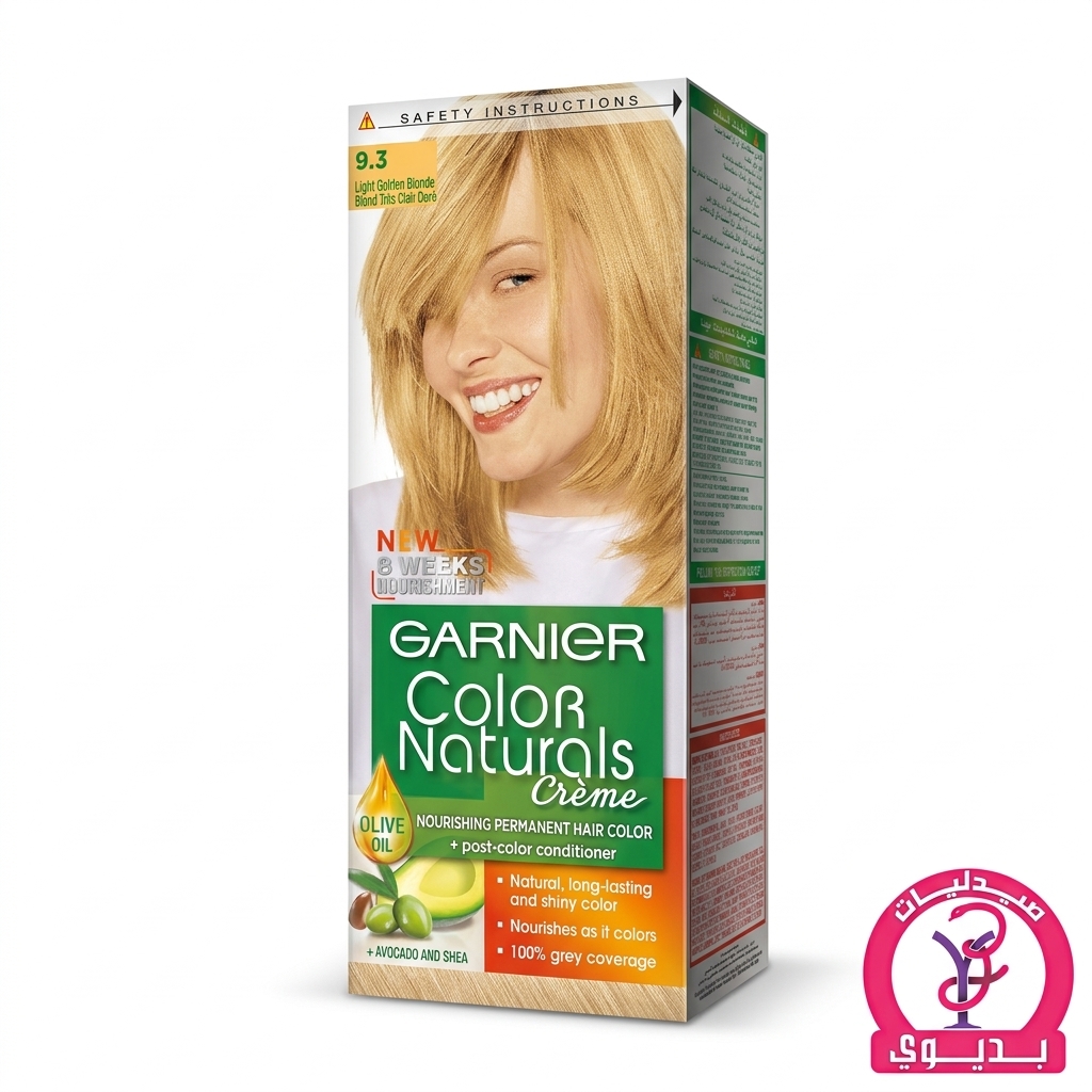 GARNIER COLOR NATURAL 9.3 اشقر فاتح ذهبى