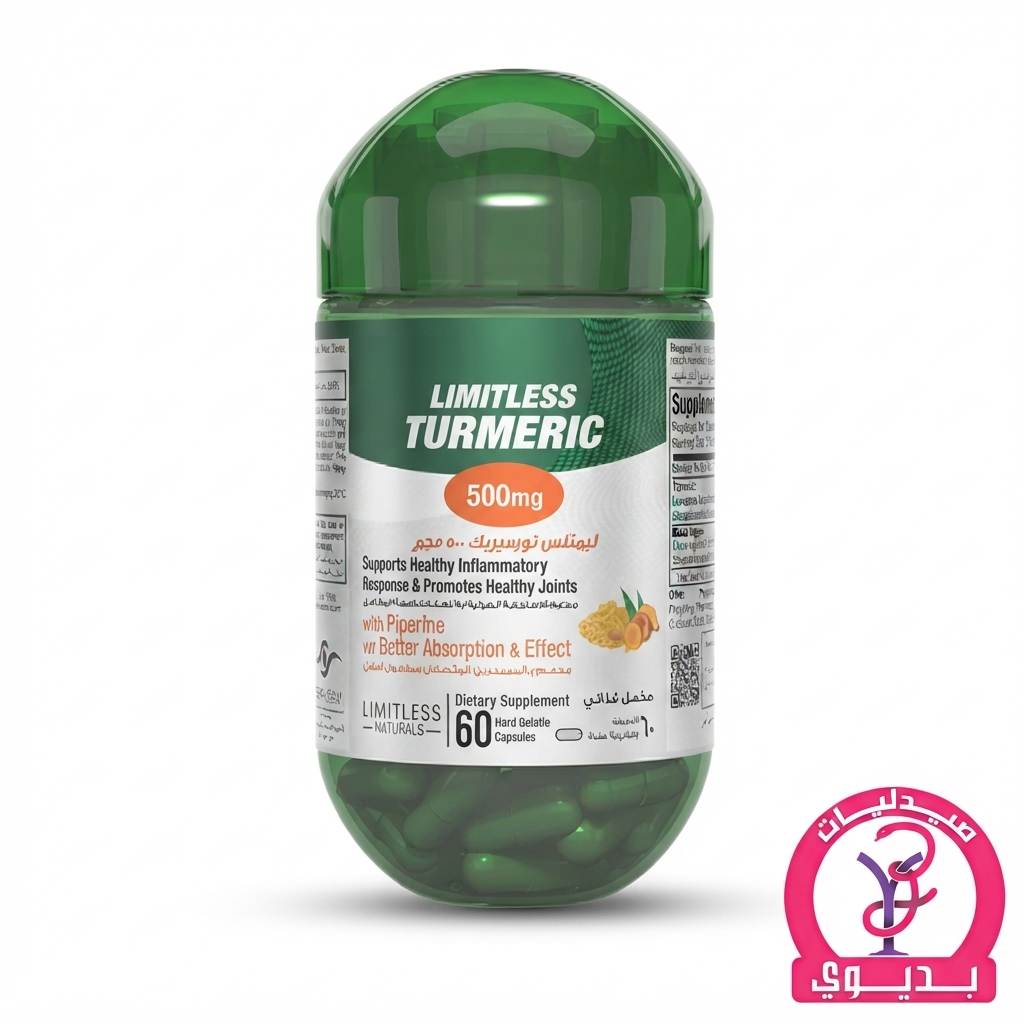 LIMITLESS TURMERIC 500 MG 60 CAP