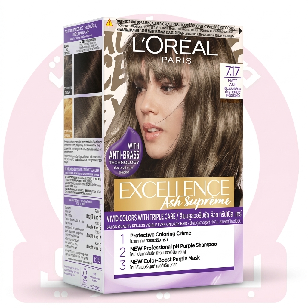 LOREAL EXCELLENCE 7.17 ASH BLONDE