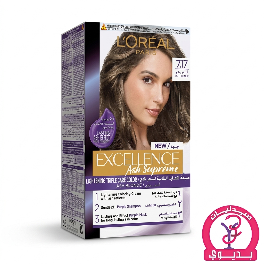 LOREAL EXCELLENCE 7.17 ASH BLONDE