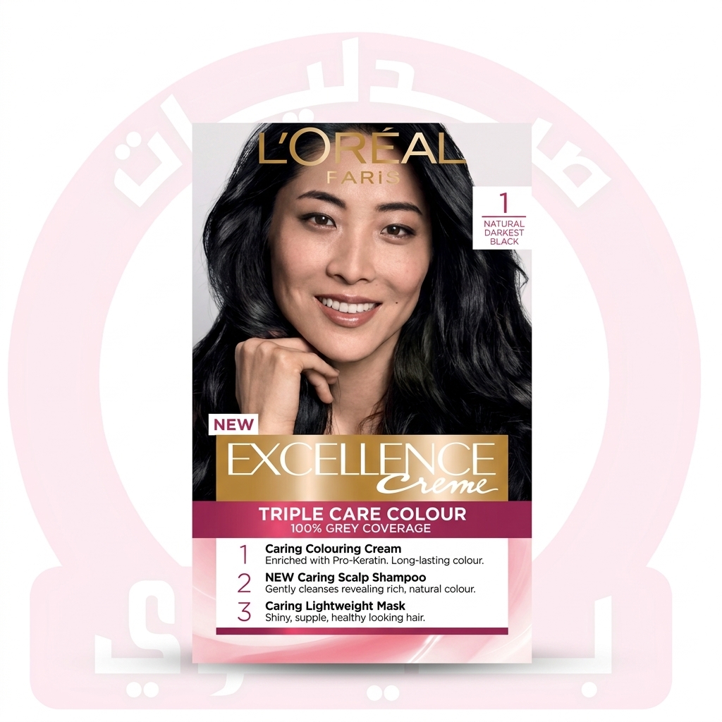 LOREAL EXCELLENCE CREME 1-0 BLACK