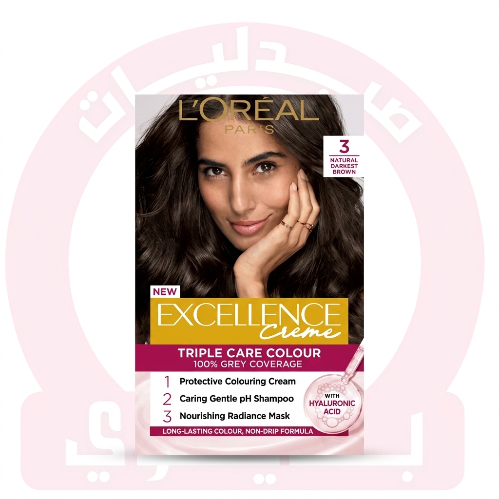 LOREAL EXCELLENCE CREME 3 DARK BROWN