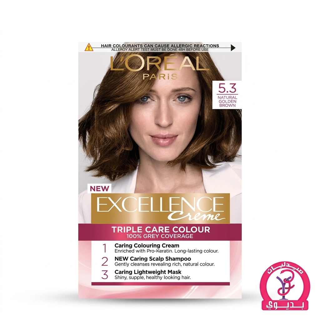 LOREAL EXCELLENCE CREME 5.3 LIGHT GOLDEN BROWN
