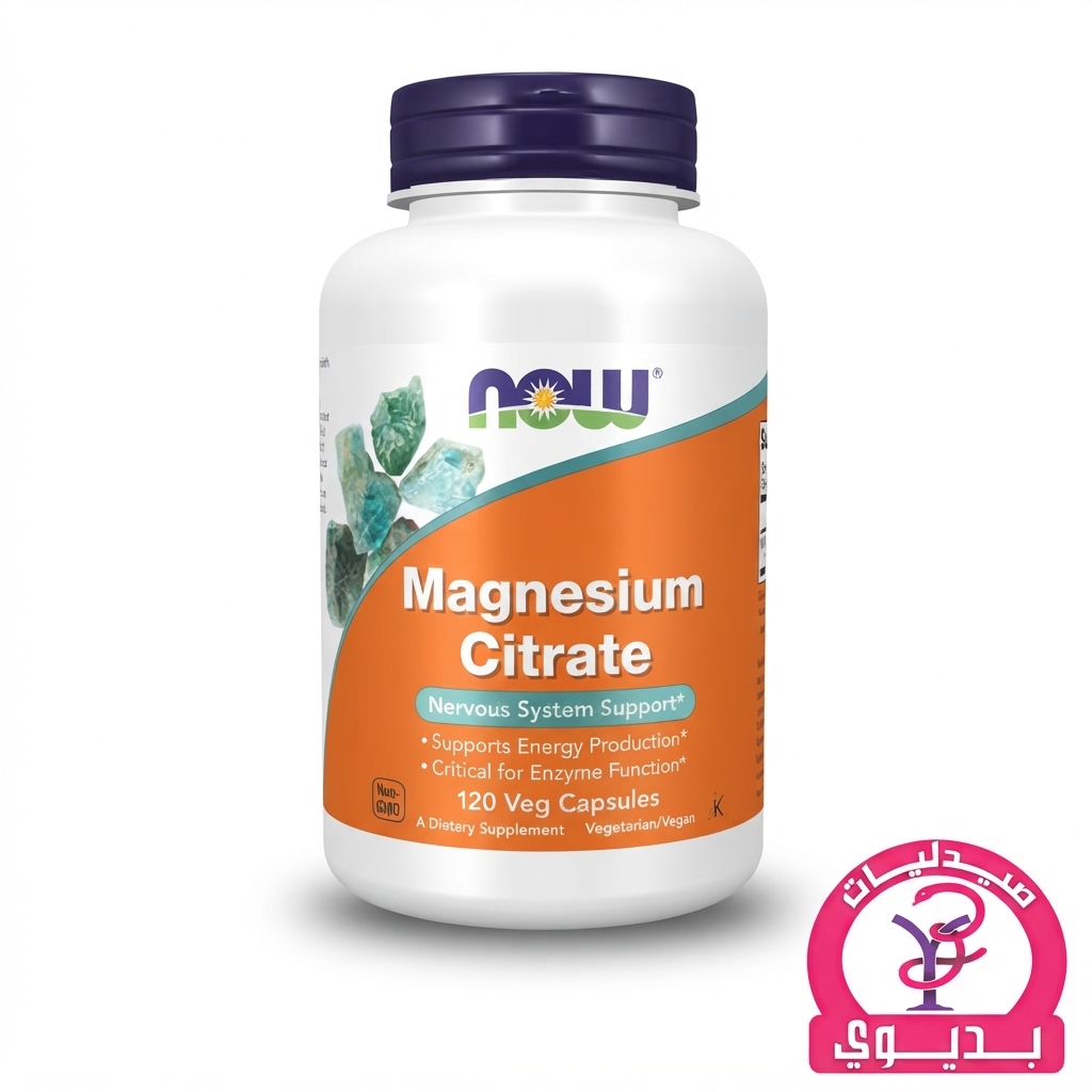 NOW MAGNESIUM CITRATE 120 CAP JAR