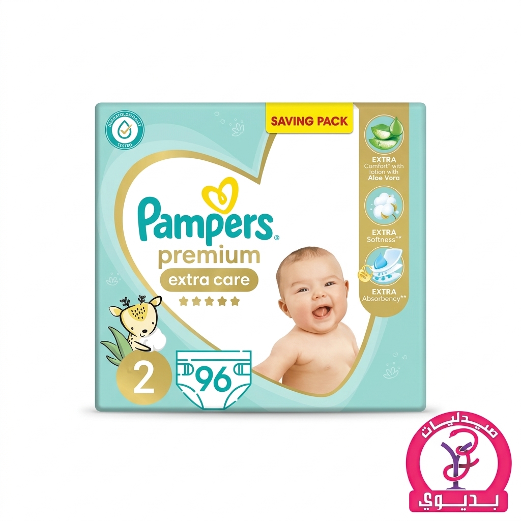 PAMPERS PREMIUM 2 96 PCS