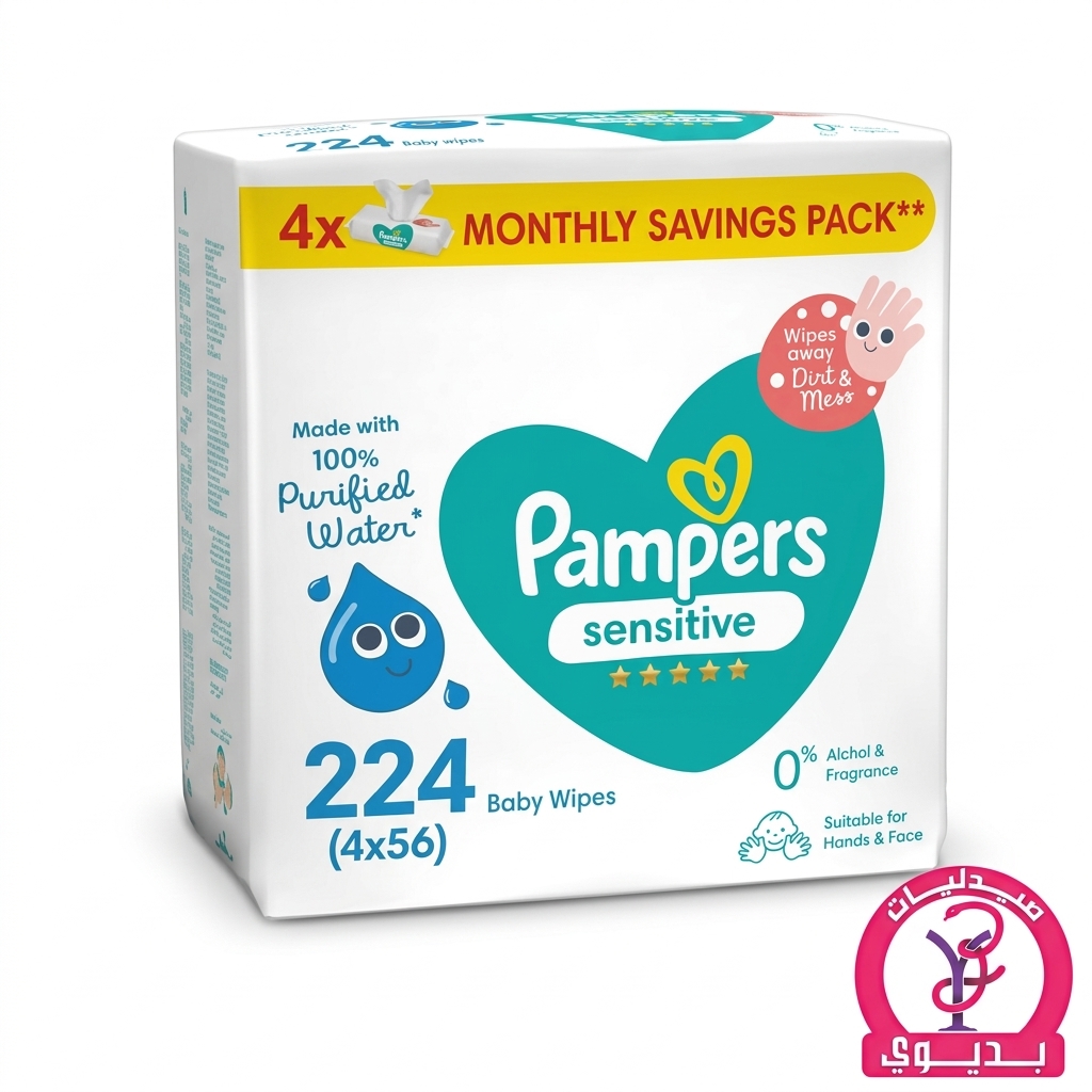 PAMPERS SENSITIVE 224 WIPES