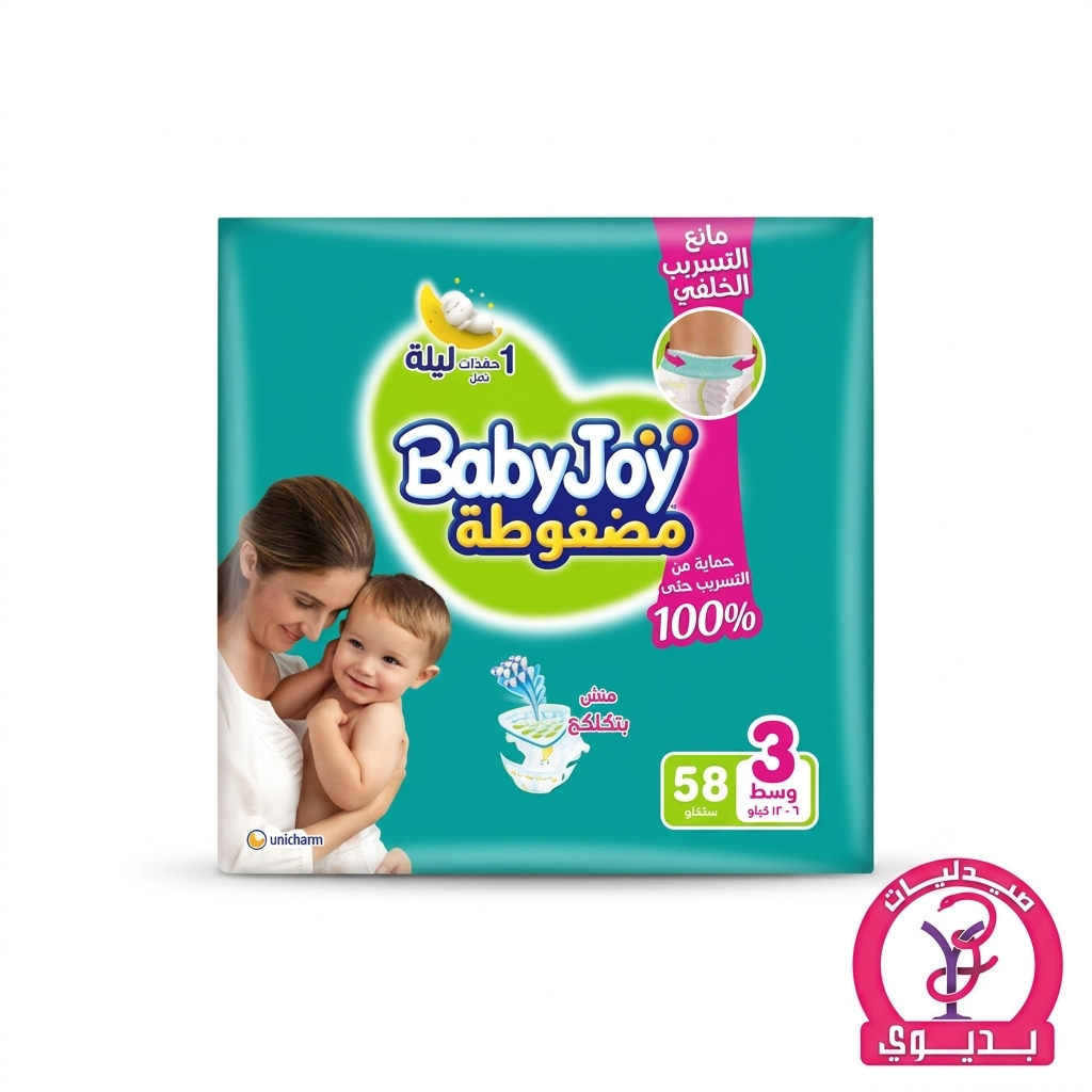 BABY JOY 3 58 DIAPERS
