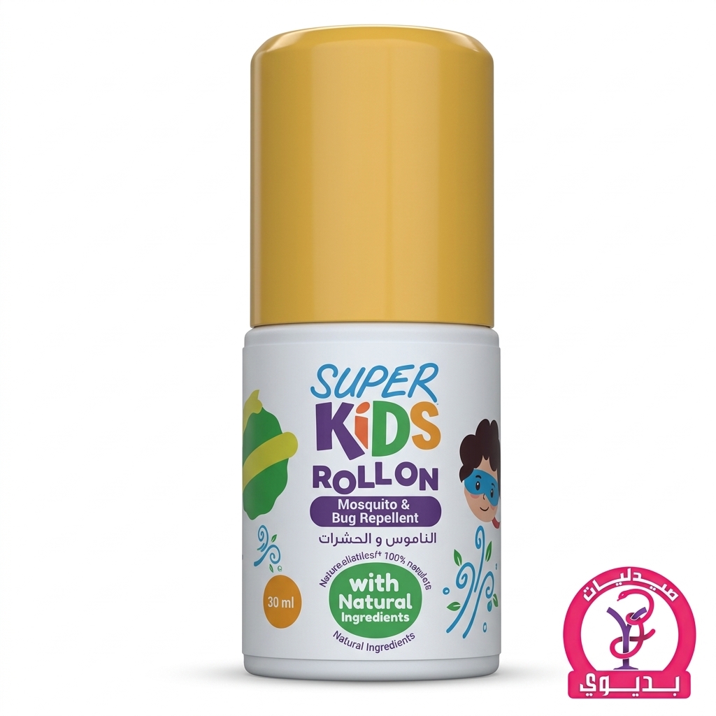 SUPER KIDS DEODORANT ROLL ON WITH NATURAL 30 ML