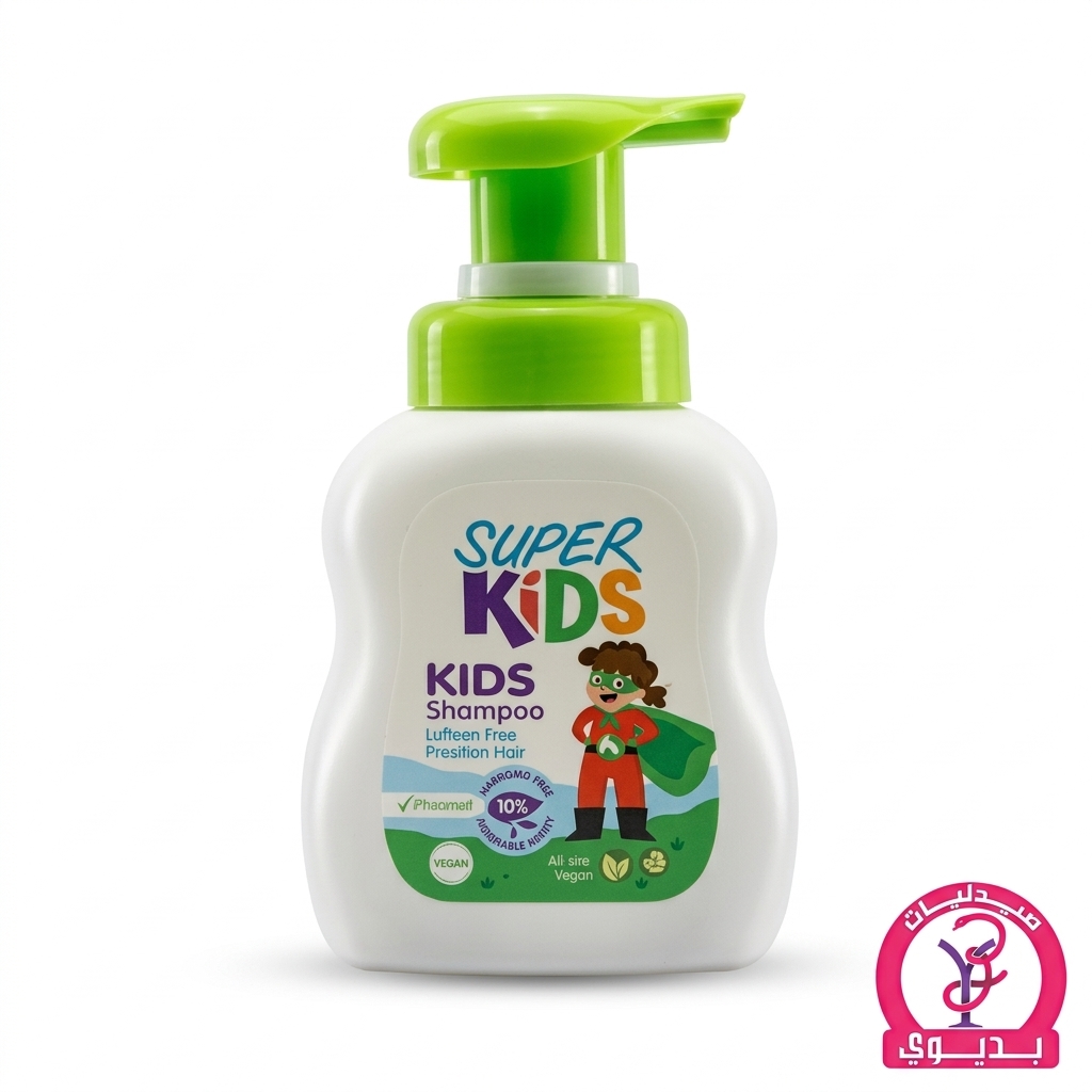 SUPER KIDS SHAMPOO GREEN APPLE 300ML