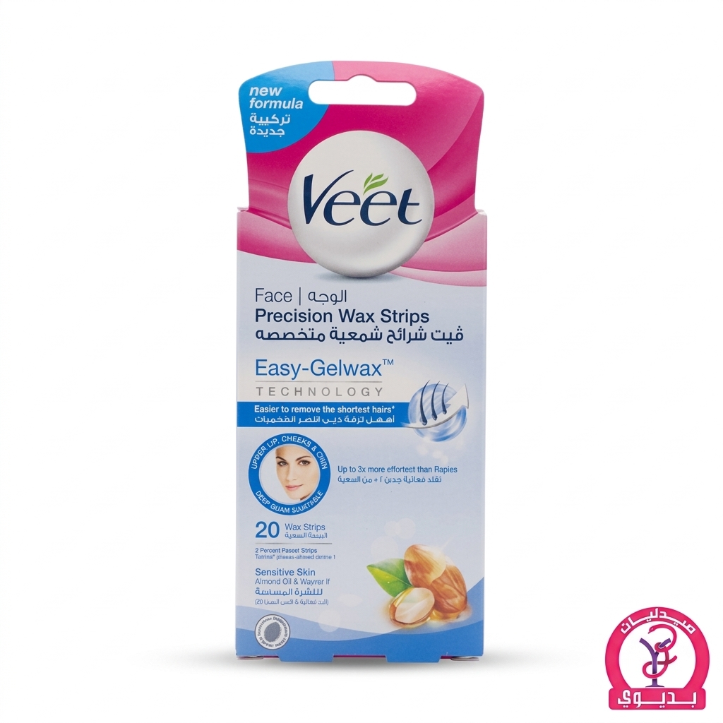 VEET FACE 20 STRIPS ALMOND OIL