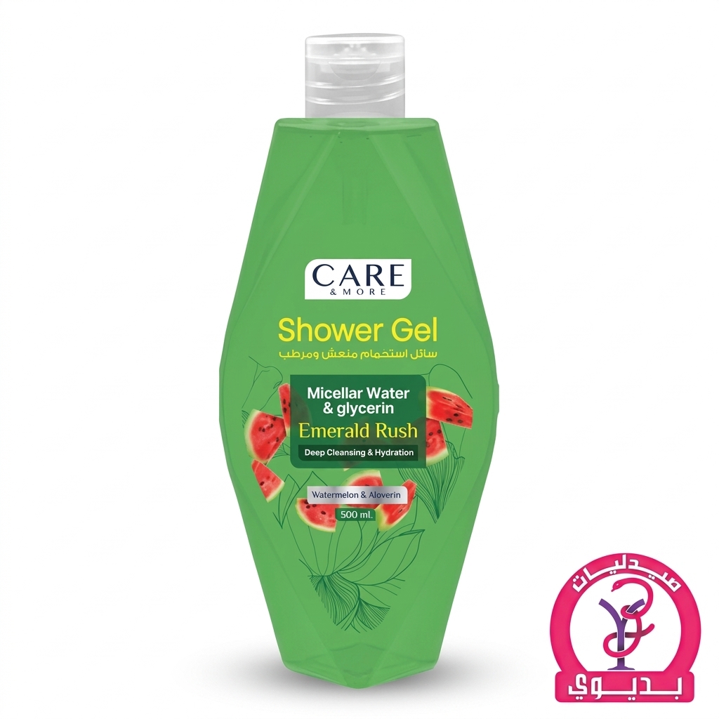 CARE & MORE SHOWER GEL WATERMELON & ALOEVERA 500ML