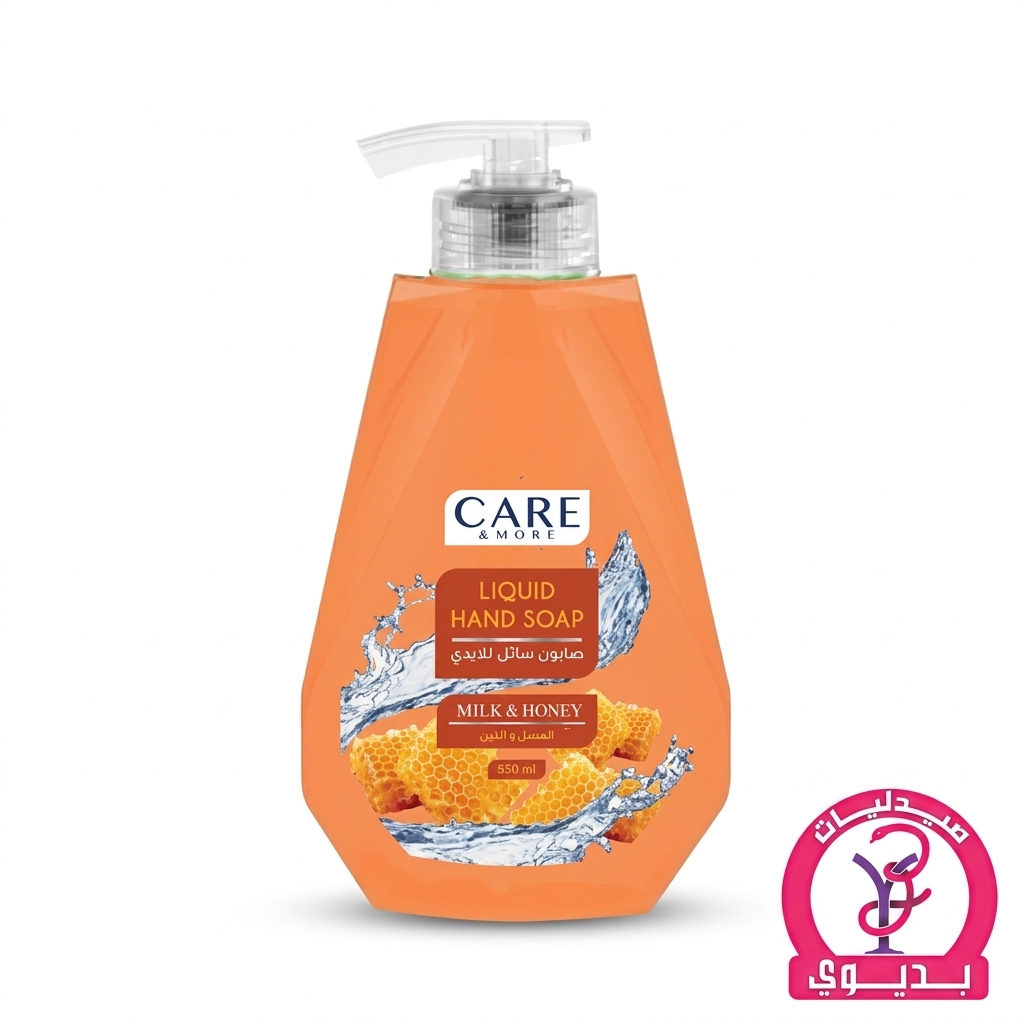 CARE & MORE LIQUID HAND SOAP MILK & HONEY 350ML