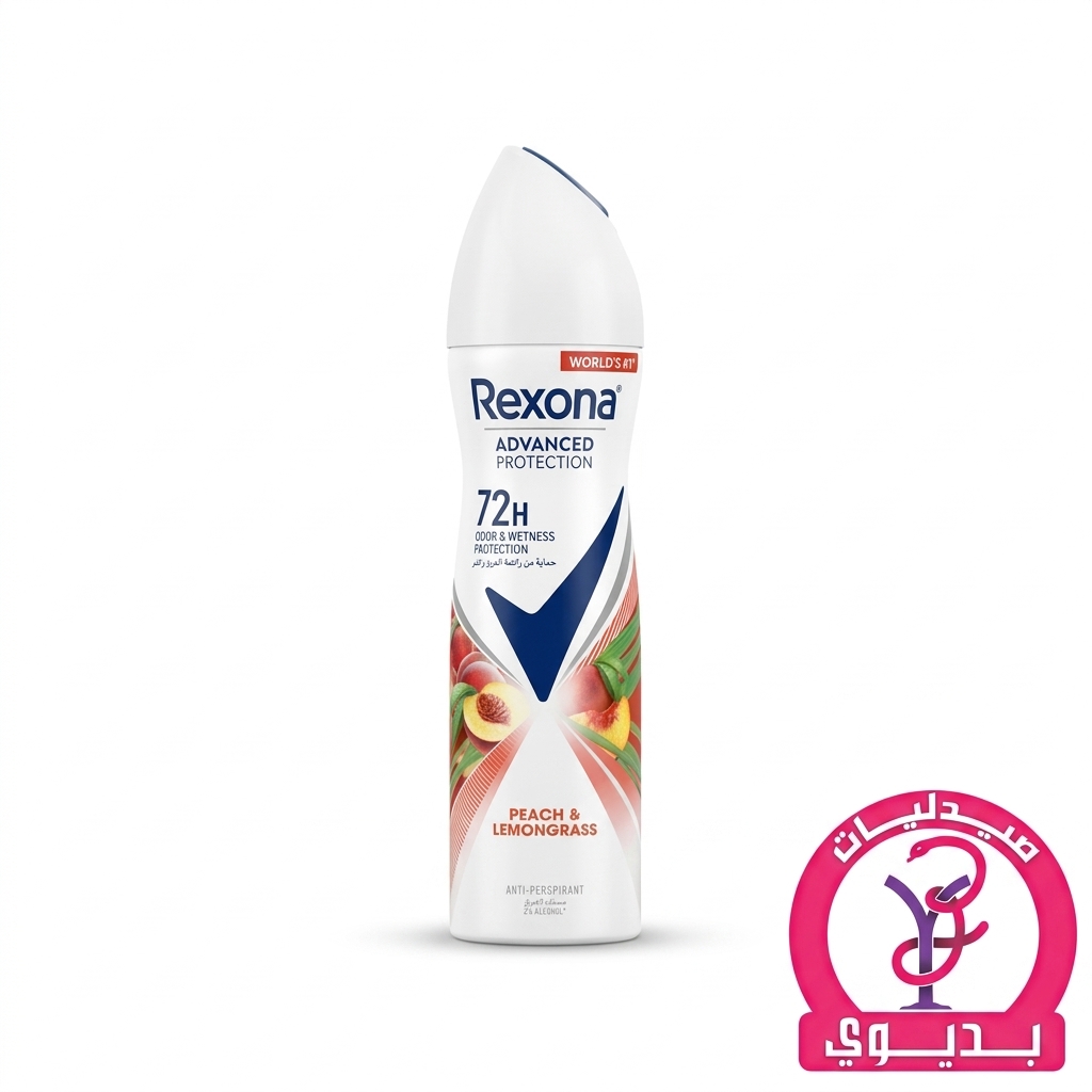 REXONA SPRAY WOMEN PEACH & LEMONGRASS 150ML