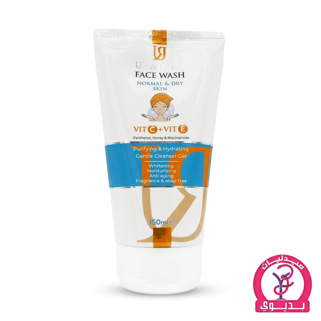 U-RICHI FACE WASH NORMAL & DRY SKIN 150ML