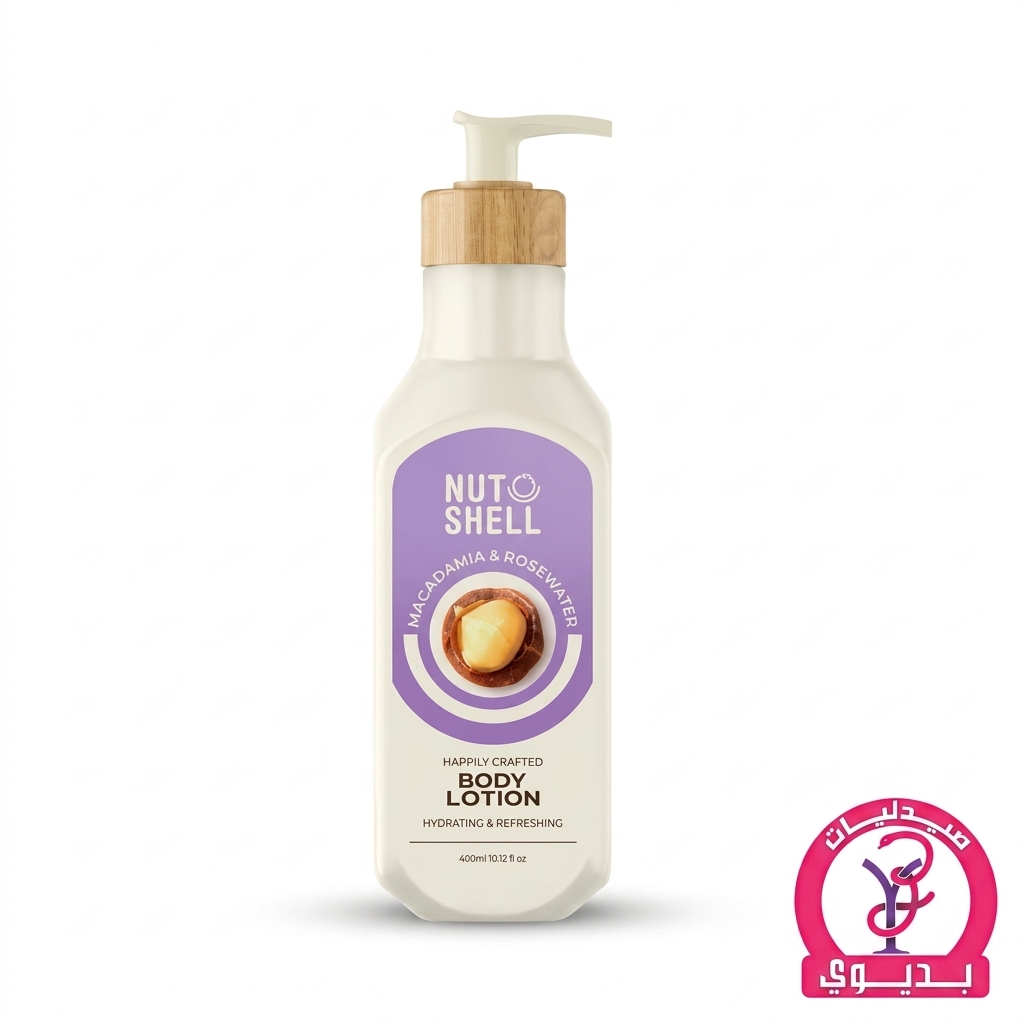 NUTSHELL BODY LOTION MACADAMIA & ROSEWATER 465ML