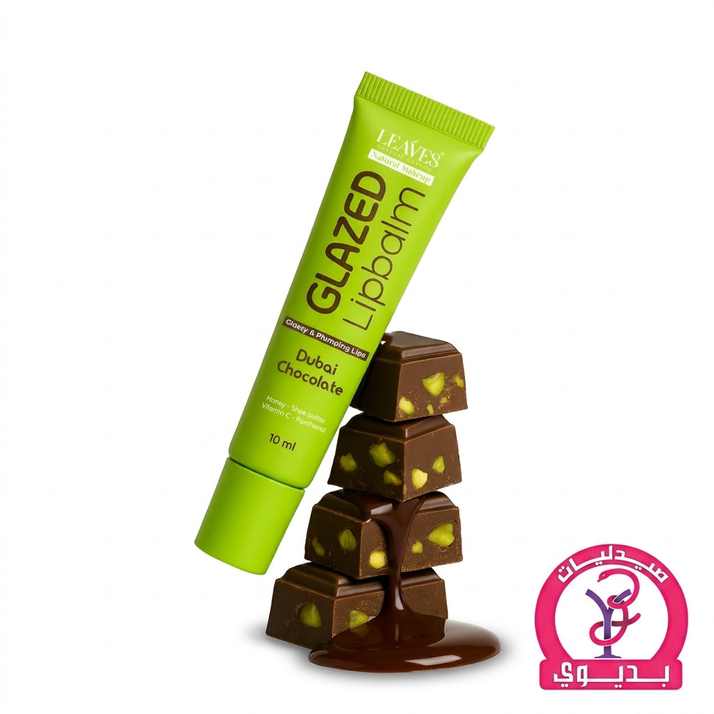 LEAVES GLAZED LIP BALM DUBAI CHOCOLATE