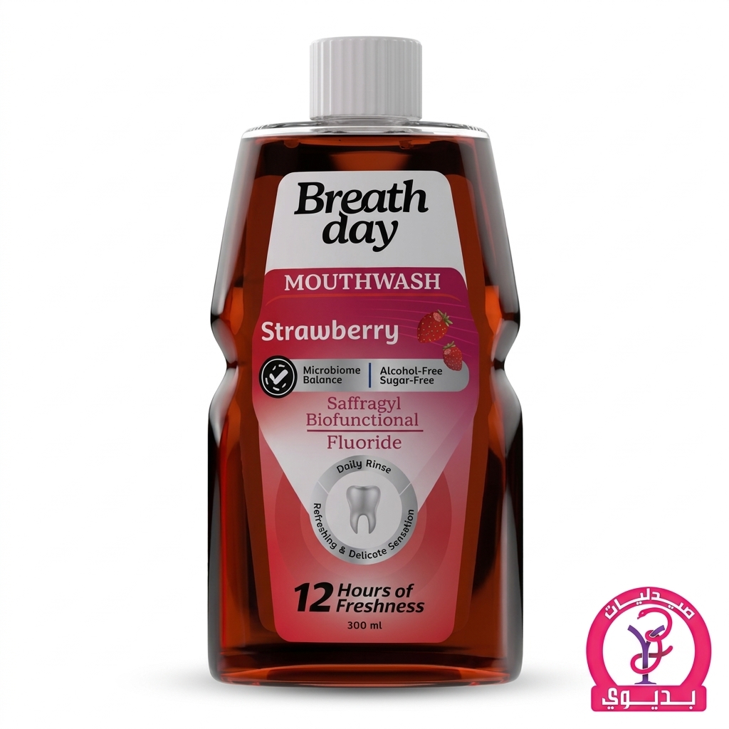BREATH DAY MOUTHWASH STRAWBERRY 300ML