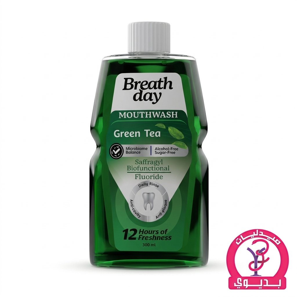 BREATH DAY MOUTHWASH GREEN TEA 300ML