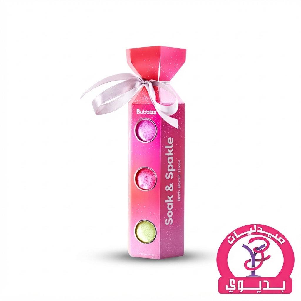 BUBBLZZ SOAK & SPARKLE BATH BOMB TRIO SET