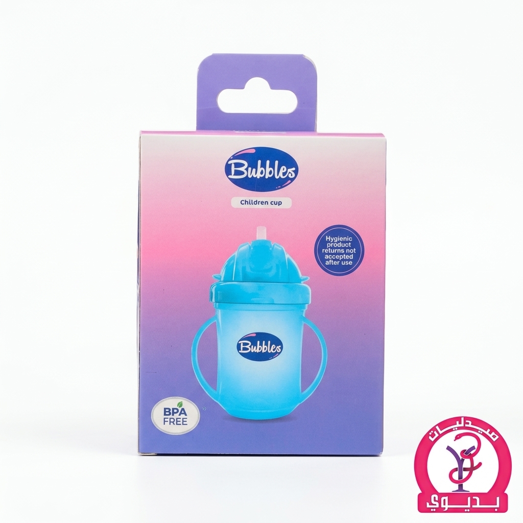 BUBBLES CUP WITH STRAW