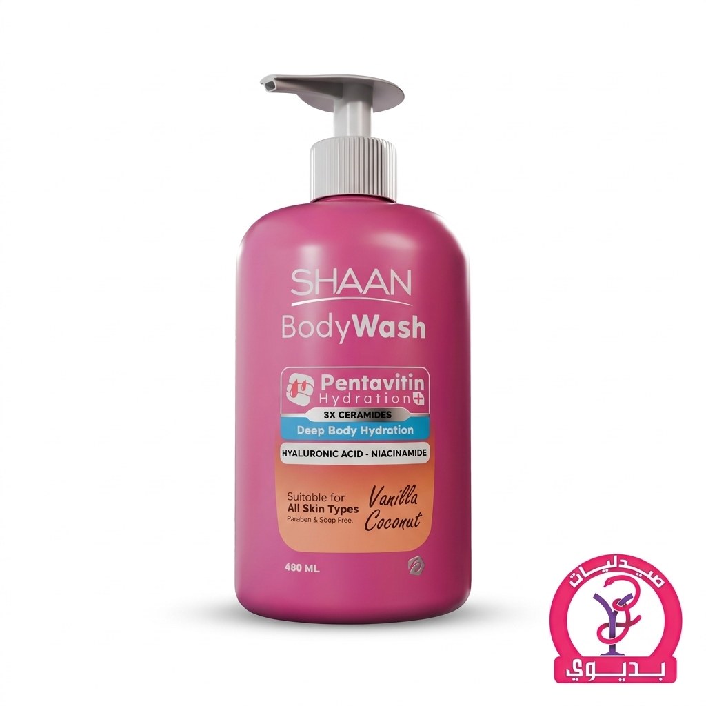 SHAAN BODY WASH VANILLA COCONUT 480ML