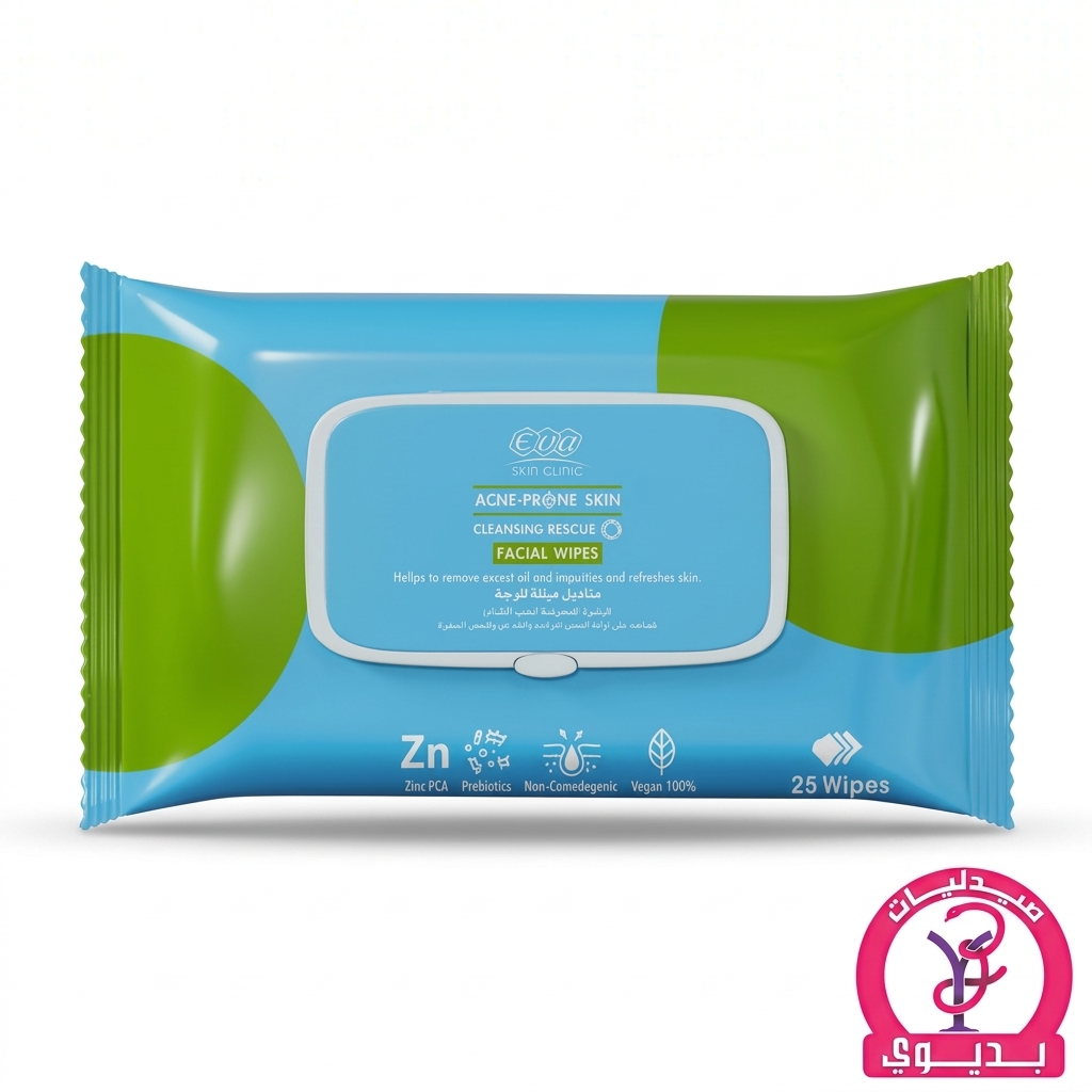 EVA ACNE PRONE SKIN FACIAL 25 WIPES