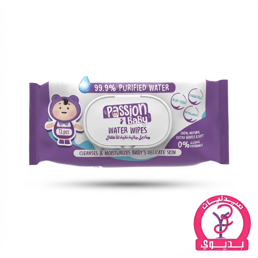 PASSION BABY WATER WIPES 72PCS