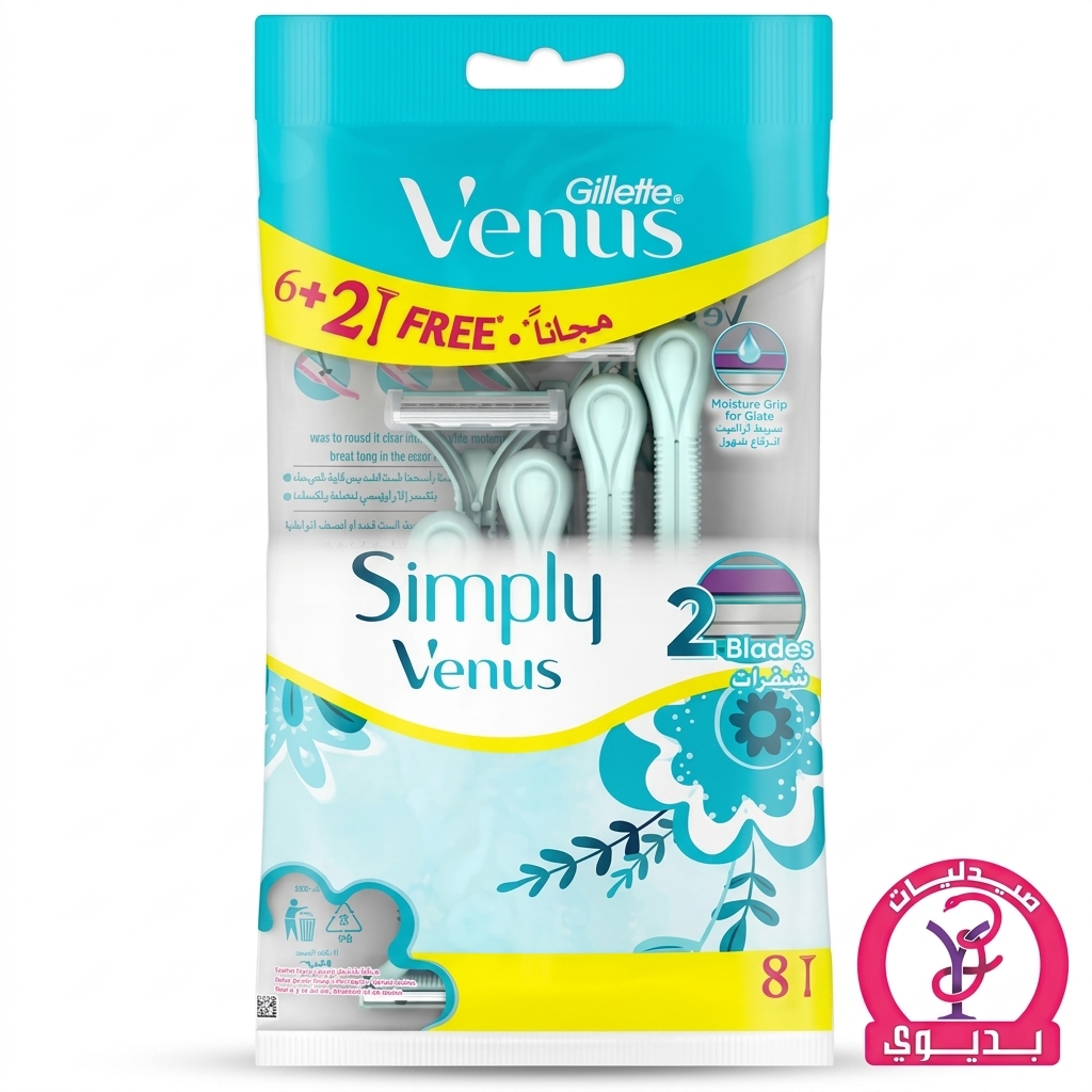 GILLETTE VENUS SIMPLY 6+2FREE كيس