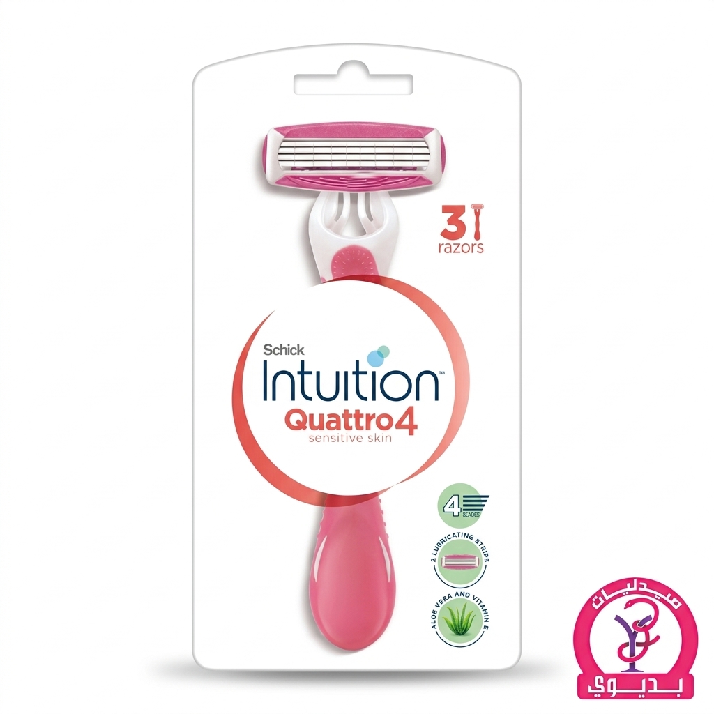 INTUITION QUATTRO 4 SENSTIVE SKIN 3 RAZORS