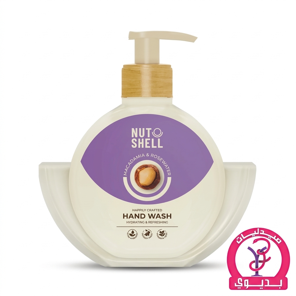 NUTSHELL HAND WASH MACADAMIA & ROSE WATER 375ML