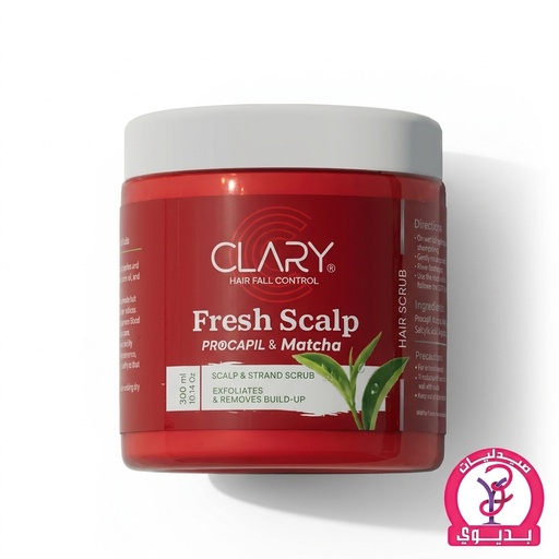 CLARY FRESH SCALP PROCAPIL & MATCHA SCRUB 300ML