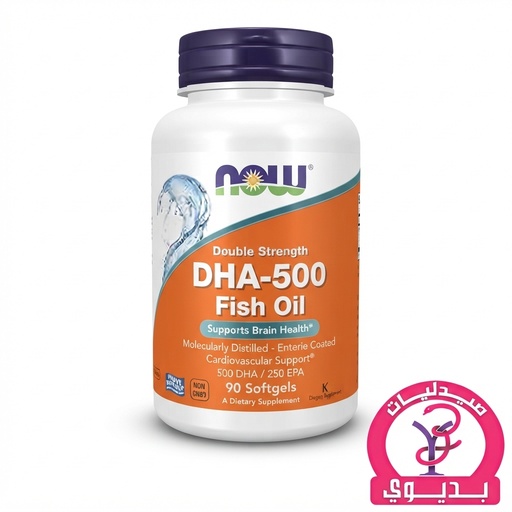 NOW DHA 500 MG JAR 90 CAP