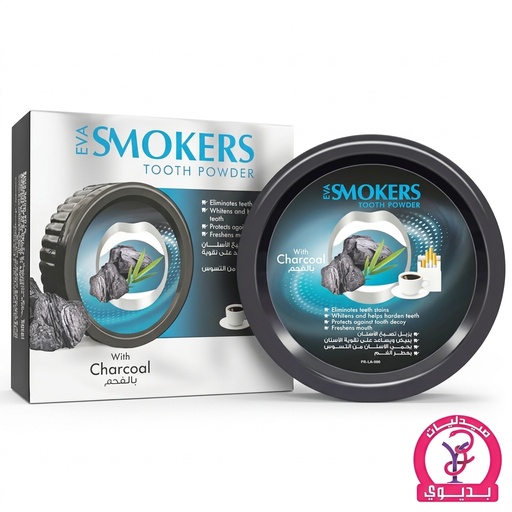 EVA SMOKERS TOOTHPOWDER CHARCOAL 40GM
