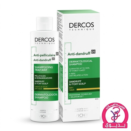 VICHY DERCOS ANTI DANDRUFF DRY HAIR SHAMPOO 200 ML