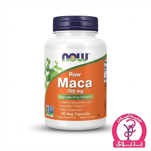 NOW RAW MACA 750MG 90 CAP