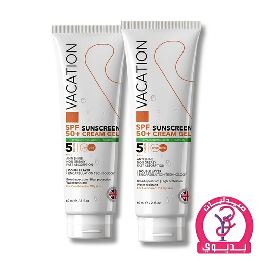 VACATION SUNSCREEN CREAM GEL SPF 50+ 1+1